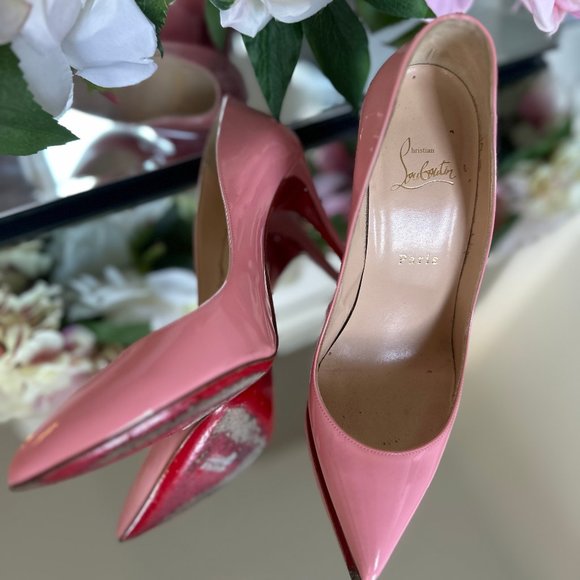 Christian Louboutin Pink 100 Patent Leather Pigalle Follies Pumps - Picture 7 of 7